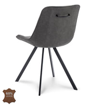 Laden Sie das Bild in den Galerie-Viewer, XLBlak Microleder Graphit EINZELSTUHL