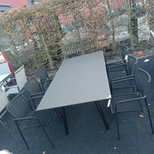 Laden Sie das Bild in den Galerie-Viewer, Tischgruppe EERO Gartenstuhl 7tlg."