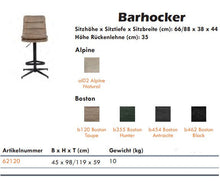 Laden Sie das Bild in den Galerie-Viewer, BoCo Barstuhl"