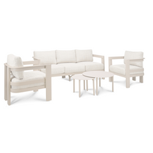 Laden Sie das Bild in den Galerie-Viewer, XL Monaco CREAM Outdoor Lounge Gruppe 6tlg."