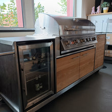 Laden Sie das Bild in den Galerie-Viewer, NIEHOFF Outdoor Küche Pro Master inkl. Grill + Casa Kühlschrank -Grill 63-
