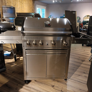 Grill 12 GRANDHALL- Elite  Edelstahl 4 Brenner+Seitenbrenner+Backburner