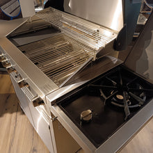 Laden Sie das Bild in den Galerie-Viewer, Grill 12 GRANDHALL- Elite  Edelstahl 4 Brenner+Seitenbrenner+Backburner

