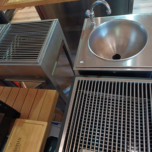 ONE Q - Modul Waschbecken Edelstahl -Grill 20-