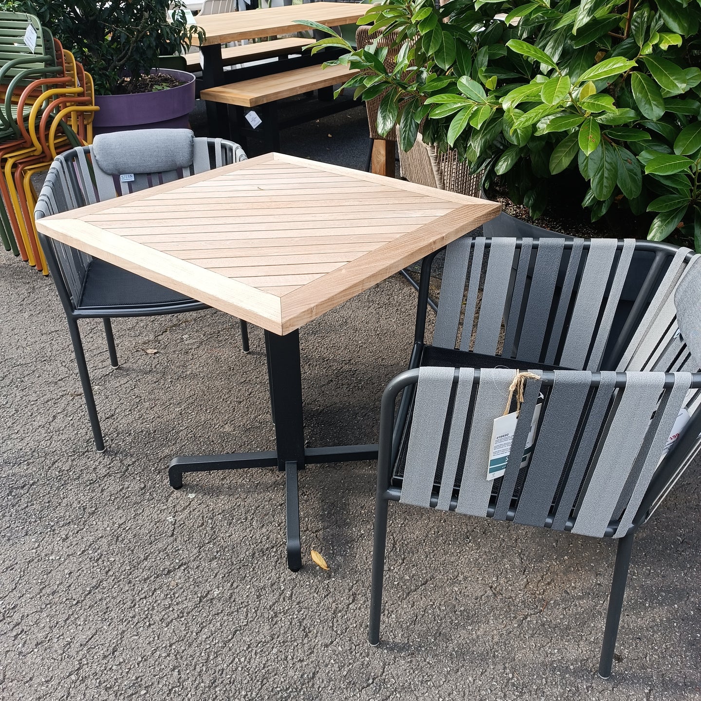 AKTIONSTISCHGRUPPE Stern 2er-Set Space Outdoorstuhl