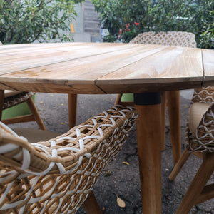 Hartman Sophie Studio Teak Rund Gartentisch - ⌀ 120 cm - Grau