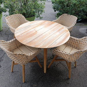 Hartman Sophie Studio Teak Rund Gartentisch - ⌀ 120 cm - Grau