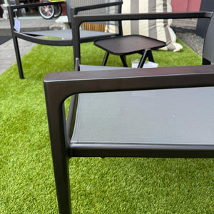 DEDON NEWPORT Sessel Set inkl. Beistelltisch Black