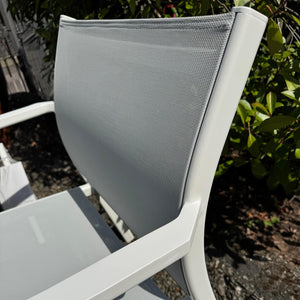 DEDON NEWPORT Sessel Set inkl. Beistelltisch White