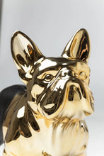 Laden Sie das Bild in den Galerie-Viewer, Spardose Bulldog Gold-Schwarz
