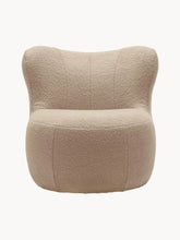Laden Sie das Bild in den Galerie-Viewer, Freistil Sessel Teddy Stoff  6532 steingrau
