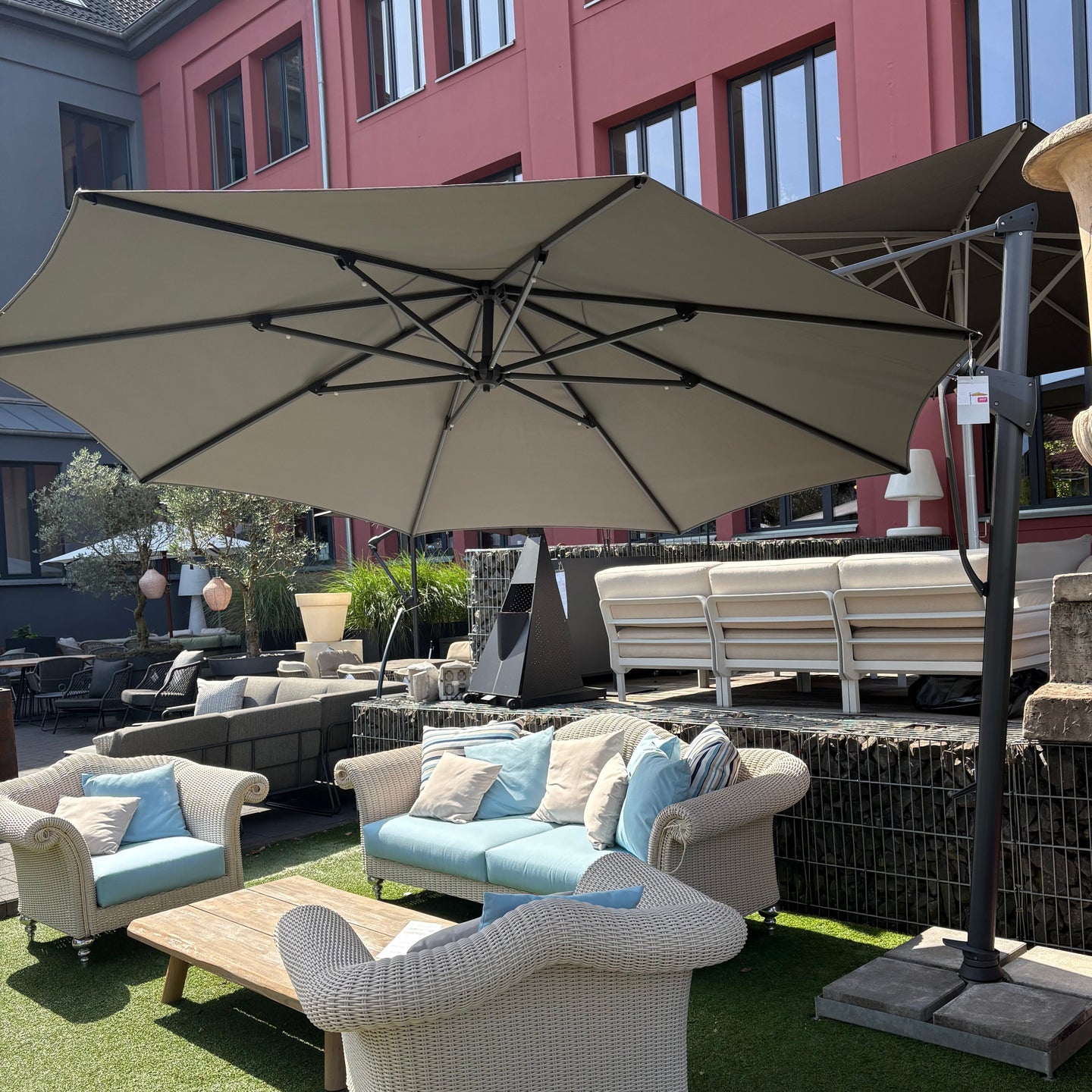 Sonnenschirm Glatz Ampelschirm Sombrano Easy D.350cm