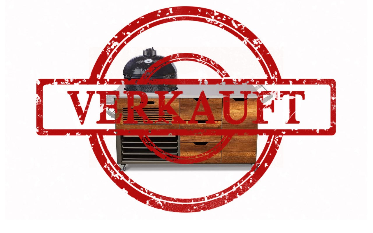 VERKAUFT! Grill 41+42 Monolith Classic BBQ Guru Edition +  KAMADOSPACE Grillküche