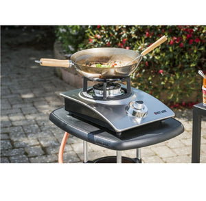 HOTWOK Gaskocher, Wokbrenner "Hot Wok Silver-Line" 4,5 kW Gasbrenner aus Edelstahl