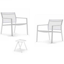 Laden Sie das Bild in den Galerie-Viewer, DEDON NEWPORT Sessel Set inkl. Beistelltisch White
